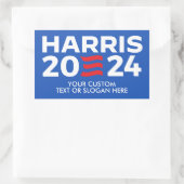 Creëer Uw eigen Harris 2024 Rechthoekige Sticker (Tas)