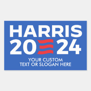 Creëer Uw eigen Harris 2024 Rechthoekige Sticker