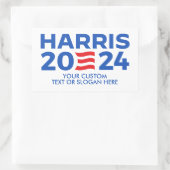 Creëer Uw eigen Harris 2024 Rechthoekige Sticker (Tas)