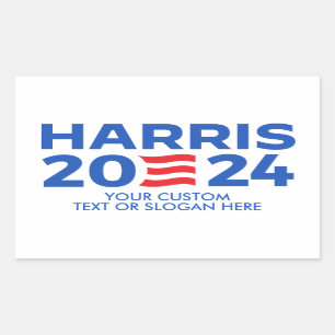 Creëer Uw eigen Harris 2024 Rechthoekige Sticker
