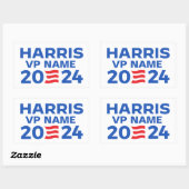 Creëer Uw eigen Harris Ticket 2024 Rechthoekige Sticker (Vel)