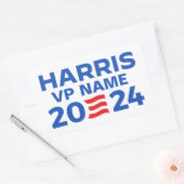 Creëer Uw eigen Harris Ticket 2024 Rechthoekige Sticker (Envelop)