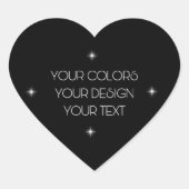 Creëer Uw eigen Hart Sticker (Voorkant)