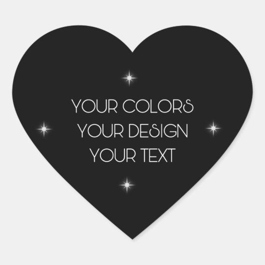 Creëer Uw eigen Hart Sticker (Voorkant)