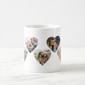 Creëer uw eigen hartvorm Fotocollage Koffiemok (Center)