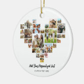 Creëer uw eigen hartvormige fotocollage keramisch ornament (Links)