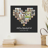Creëer uw eigen hartvormige fotocollage poster