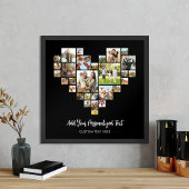 Creëer uw eigen hartvormige fotocollage poster