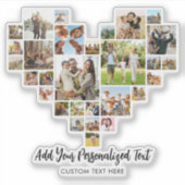 Creëer uw eigen hartvormige fotocollage sticker (Voorkant)