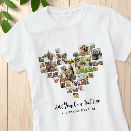 Creëer uw eigen hartvormige fotocollage t-shirt