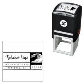 Creëer Uw eigen Hawaiian Surf Wave retouradres Zelfinktende Stempel (In situ)