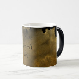 Creëer Uw eigen Hazy Gold Splash Zwart Magische Mok