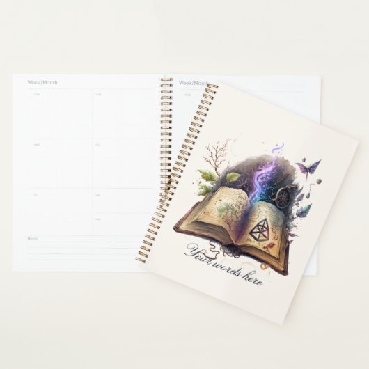 Creëer uw eigen hedge heks spreuk boek planner (Display)