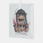 Creëer uw eigen heks kruiden apotheker glas ornament (Voorkant links)