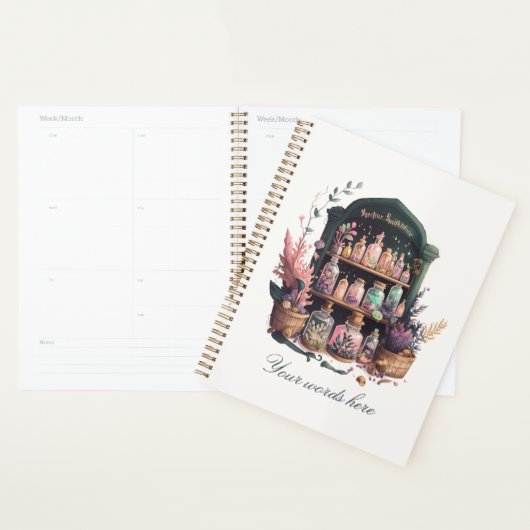 Creëer uw eigen heks kruiden apotheker planner (Display)