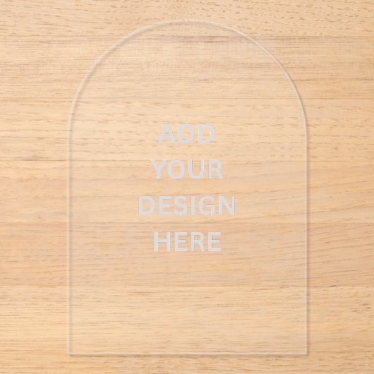 Creëer uw eigen heldere acryluitnodigingen acryl uitnodigingen (Voorkant)