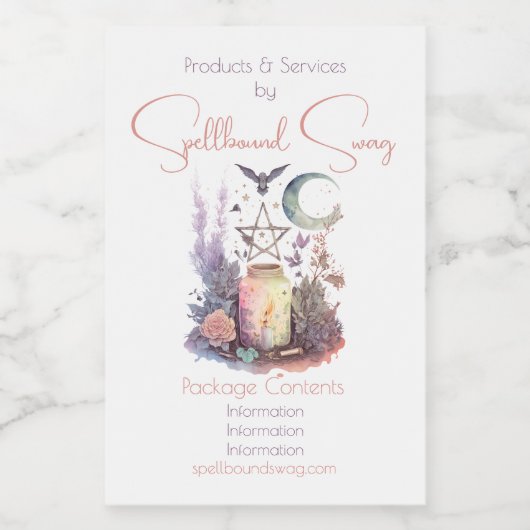 Creëer Uw eigen hemelaltaar Voedselcontainer Etiket (Enkel label)