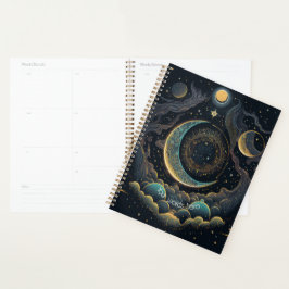 Creëer Uw eigen hemelmaan & wolken Planner