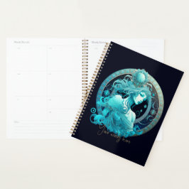 Creëer Uw eigen hemelse aquarius zodiac Planner