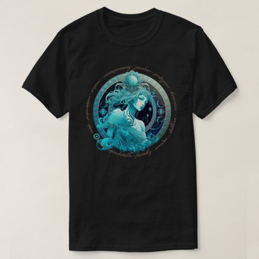 Creëer Uw eigen hemelse aquarius zodiac T-shirt (Design voorkant)
