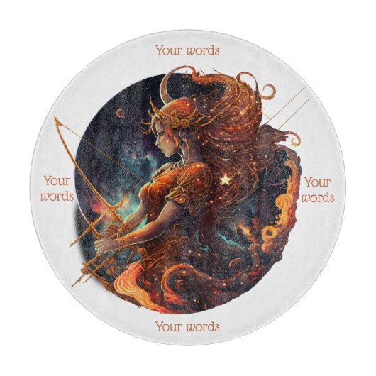 Creëer Uw Eigen Hemelse Boogschutter Altaar Board Snijplank (Voorkant)