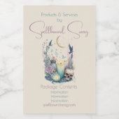 Creëer Uw eigen hemelse gotiek Voedselcontainer Etiket (Enkel label)