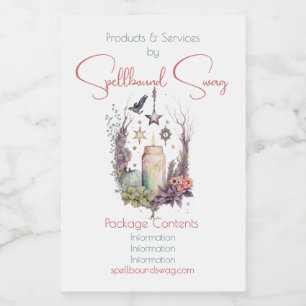 Creëer Uw eigen hemelse herfst Rozen Voedselcontainer Etiket