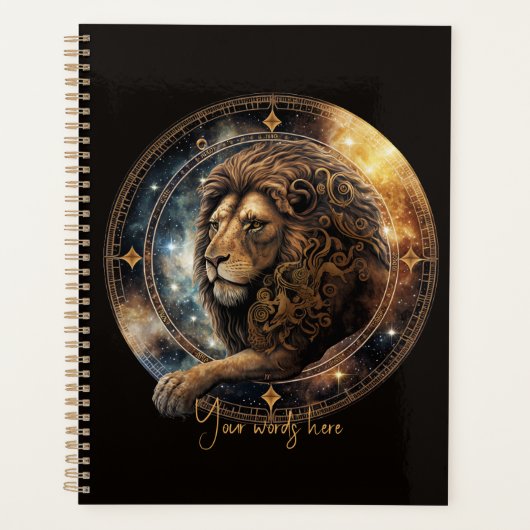 Creëer Uw eigen hemelse Leo Zodiac Planner (Voorkant)