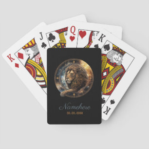 Creëer Uw eigen hemelse Leo Zodiac Pokerkaarten