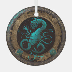 Creëer Uw eigen hemelse Schorpioen Zodiac Glas Ornament