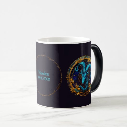 Creëer Uw eigen hemelse Steenbok Zodiac Magische Mok (Voorkant rechts)