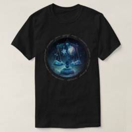 Creëer Uw eigen Hemelse Weegschaal Zodiac T-shirt