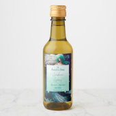 Creëer Uw eigen hemelse zeemeermin paradijs Wijn Etiket (Voorkant)