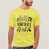 Creëer Uw eigen Herfst Bucket List T-shirt (Voorkant)