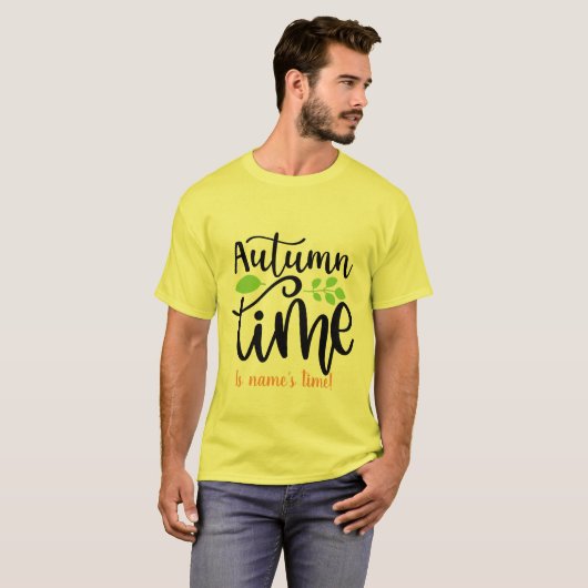 Creëer Uw eigen herfsttijd T-shirt (Voorkant volledig)