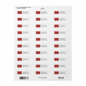 Creëer Uw Eigen het adresetiketten van de Terugkee Etiket (Full Sheet)