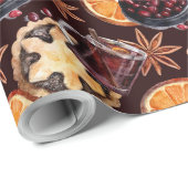 Creëer uw eigen hete kerstcider cadeaupapier (Rol Hoek)