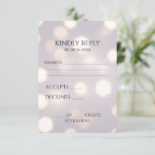 Creëer uw eigen Hexagon Bokeh achtergrond RSVP Kaartje (Staand voorkant)