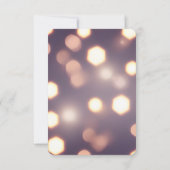 Creëer uw eigen Hexagon Bokeh achtergrond RSVP Kaartje (Achterkant)