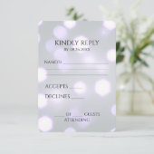 Creëer uw eigen Hexagon Bokeh achtergrond RSVP Kaartje (Staand voorkant)