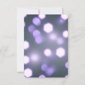 Creëer uw eigen Hexagon Bokeh achtergrond RSVP Kaartje (Achterkant)