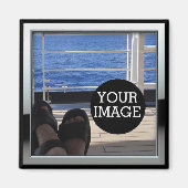 Creëer Uw Eigen Hier in Chrome-Stijl Lijst Magneet (Voorkant)