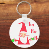Creëer Uw eigen Ho Ho Merry Kerstmis Sleutelhanger (Voorkant)