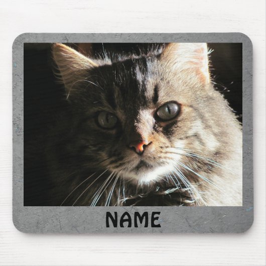 Creëer uw eigen "Hobo"-tekst/grijze laat Muismat (Voorkant)