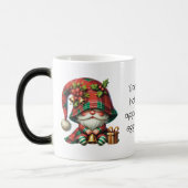 Creëer Uw eigen Holly Christmas Plaid Gnome Bells Magische Mok (Links)
