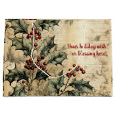 Creëer Uw eigen  Holly Stationery Groot Cadeauzakje (Voorkant)