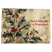 Creëer Uw eigen  Holly Stationery Groot Cadeauzakje (Achterkant)