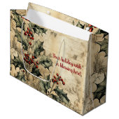 Creëer Uw eigen  Holly Stationery Groot Cadeauzakje (Voorkant Gekanteld)