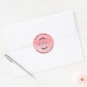 Creëer Uw eigen homemade met liefde Bedankt, les Ronde Sticker (Envelop)