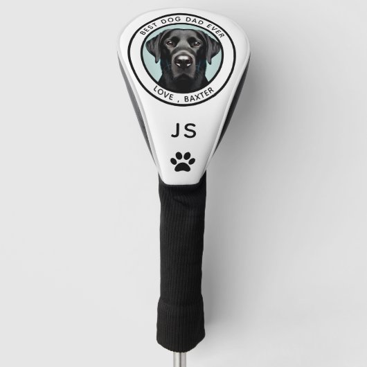 Creëer uw eigen hond foto gepersonaliseerd golfheadcover (Voorkant)